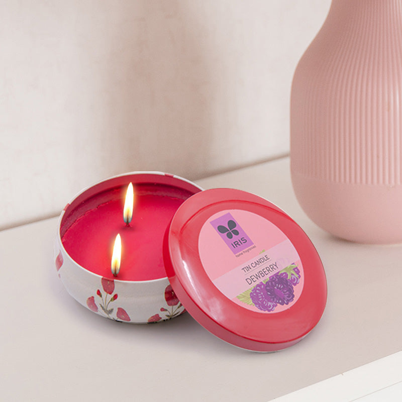 IRIS Dewberry Fragranced Tin Candle