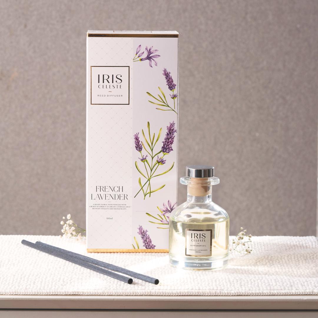 IRIS Celeste French Lavender Reed Diffuser Set