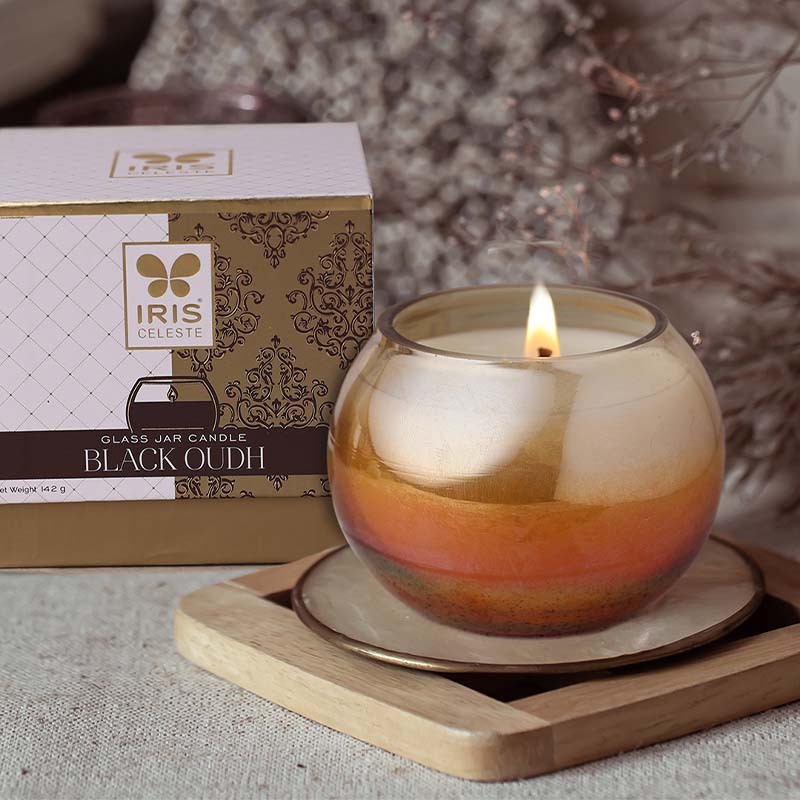 IRIS Celeste Jar candle – Black Oud