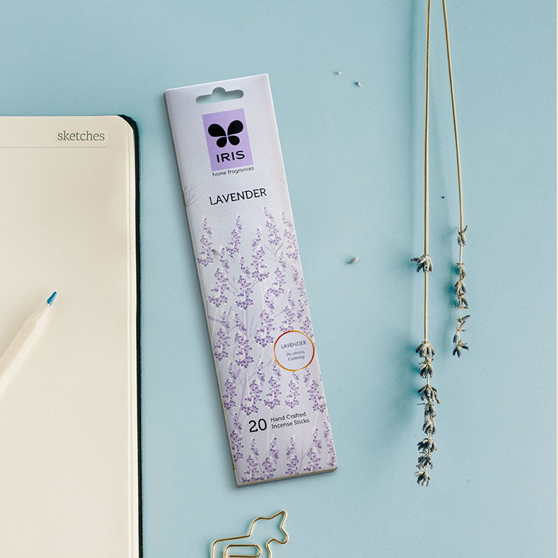 IRIS Lavender Handcrafted Incense Sticks