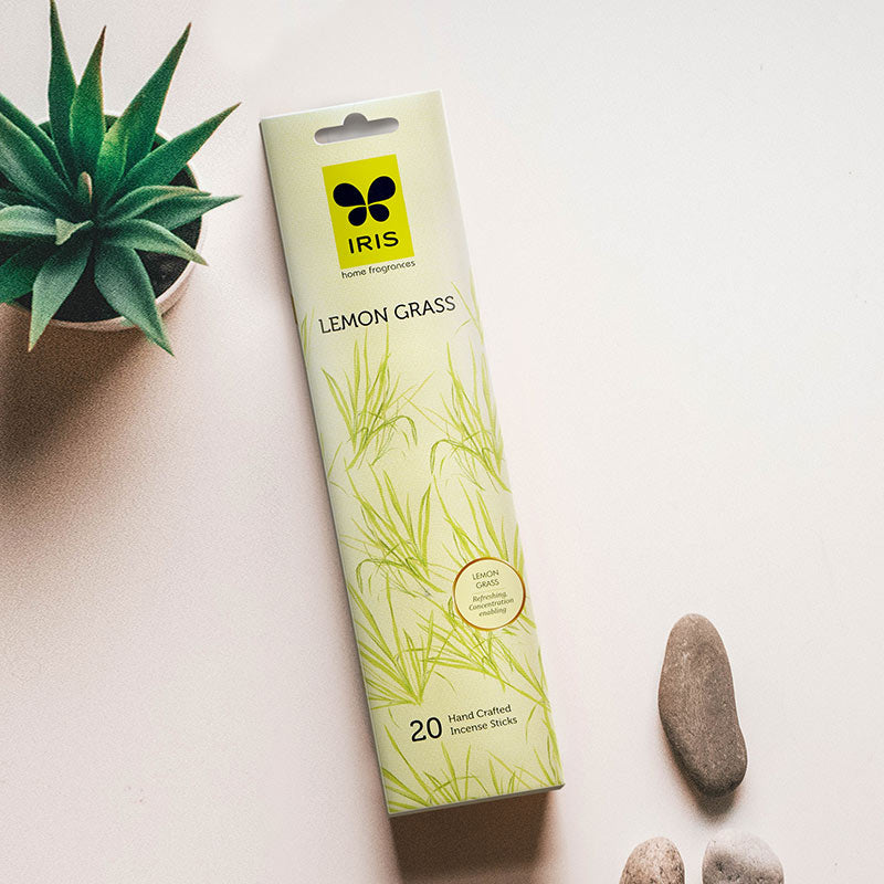 IRIS Lemongrass Handcrafted Incense Sticks