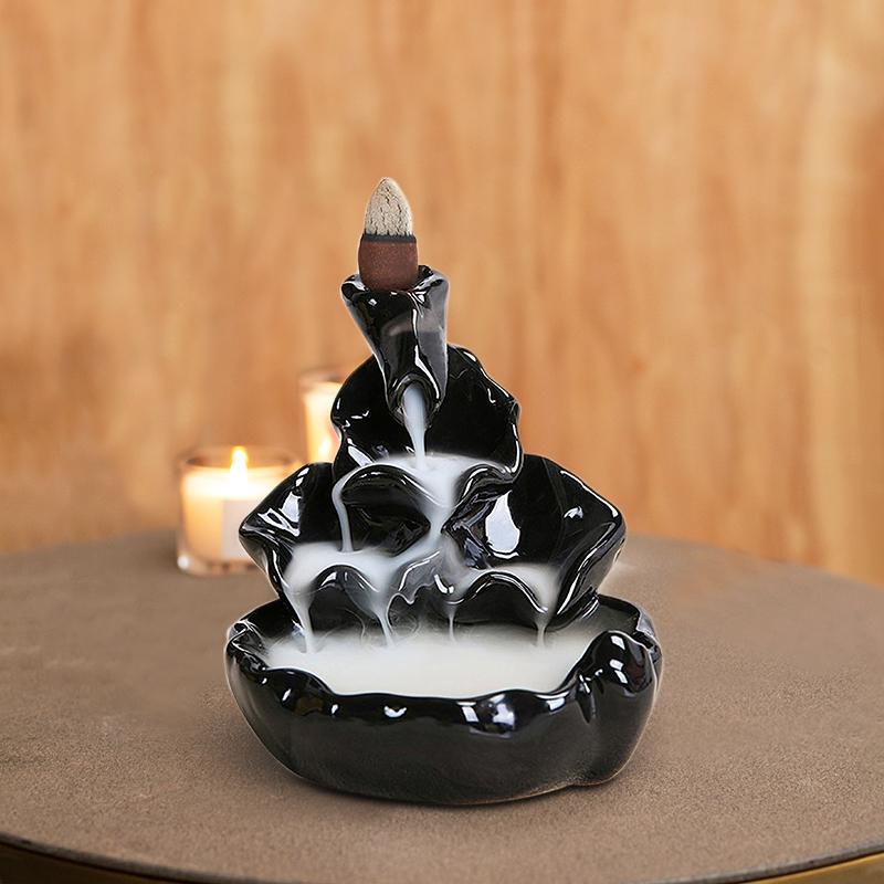 IRIS BACKFLOW INCENSE CONE HOLDER - WATERFALL