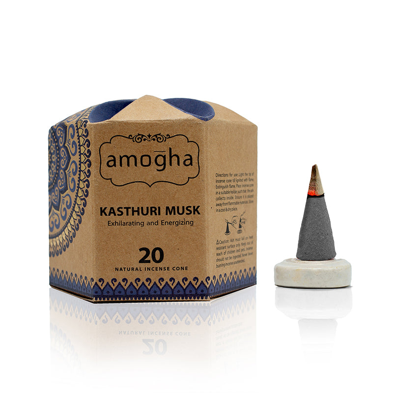 Amogha Incense Cones – Kasthuri Musk