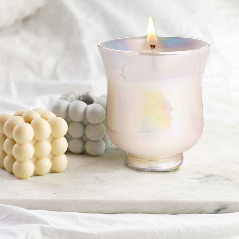 IRIS Celeste Hurricane Glass Jar Candle – Fleur