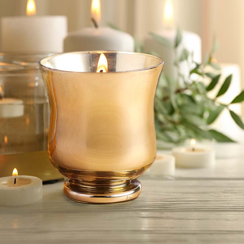 IRIS Celeste Hurricane Glass Jar Candle Large – Choco Orange