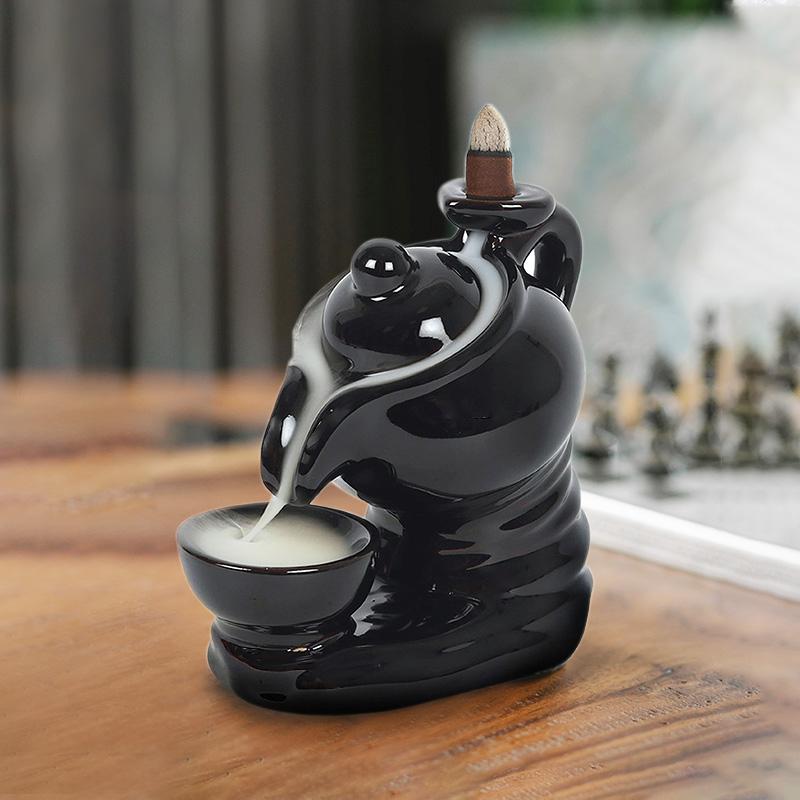 IRIS BACKFLOW INCENSE CONE HOLDER – TEA POT