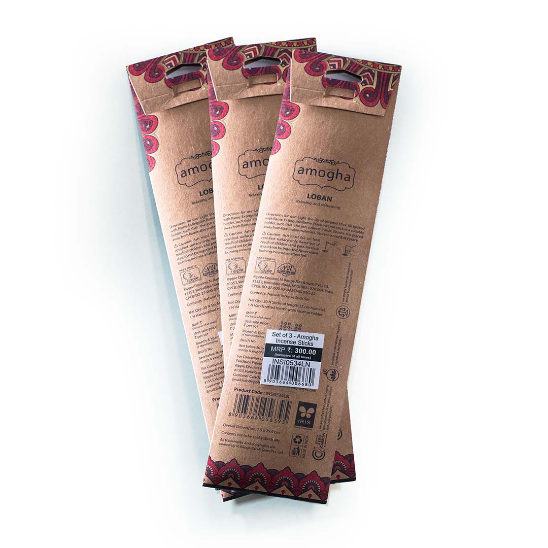 Amogha incense Sticks- Loban (Set of 3)