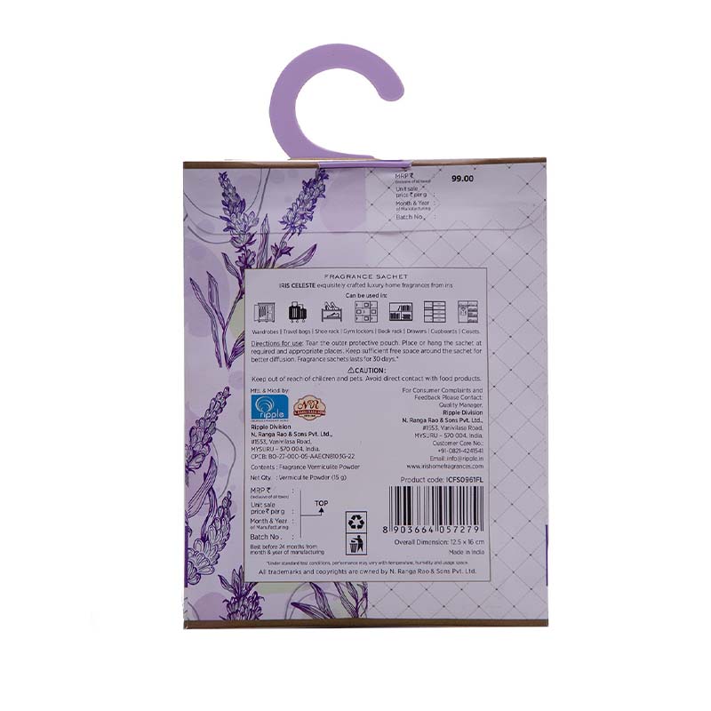 IRIS Celeste Fragrance Sachet – French Lavender