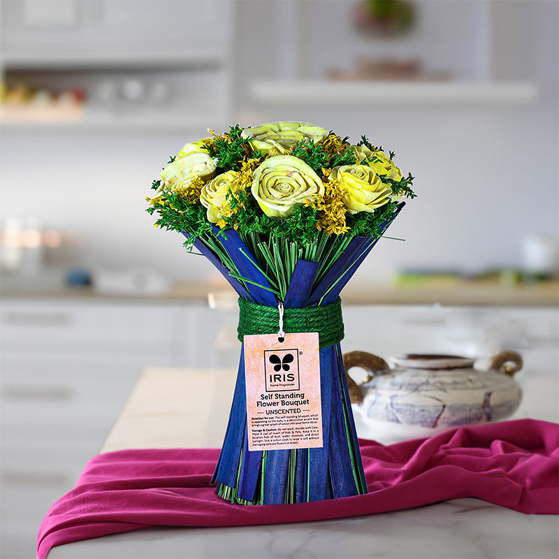 Self Standing Flower Bouquet- Yellow