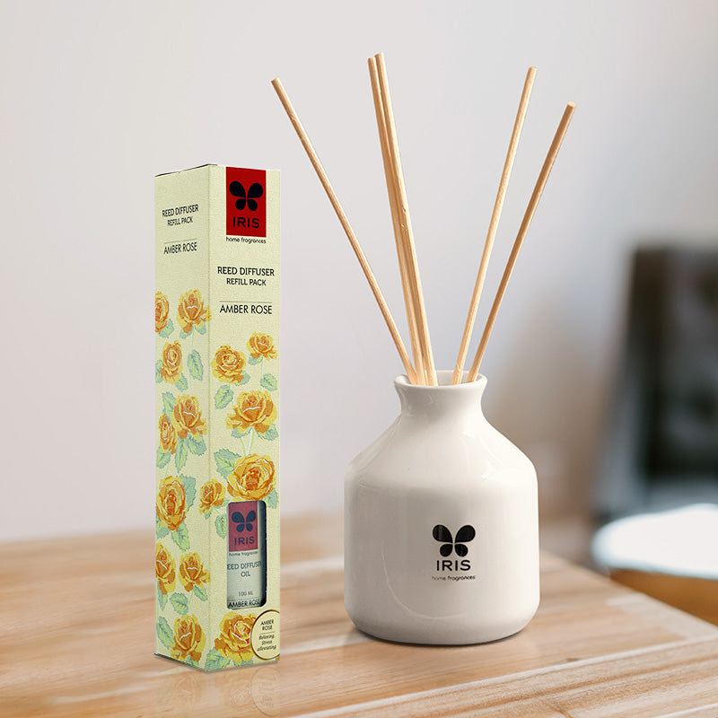 IRIS Amber-Rose Reed Diffuser Refill Set 191