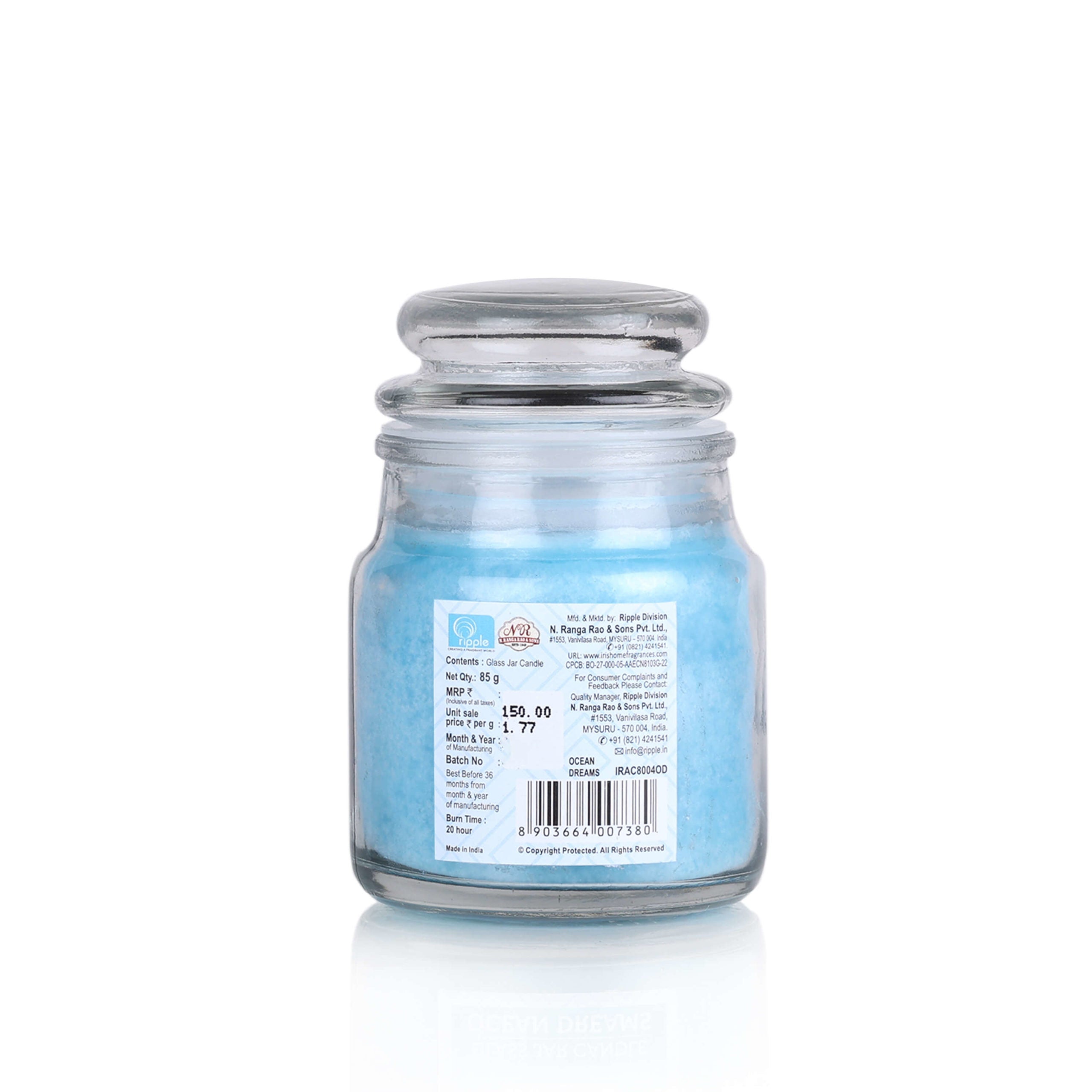 Glass Jar Candle- Ocean Dreams