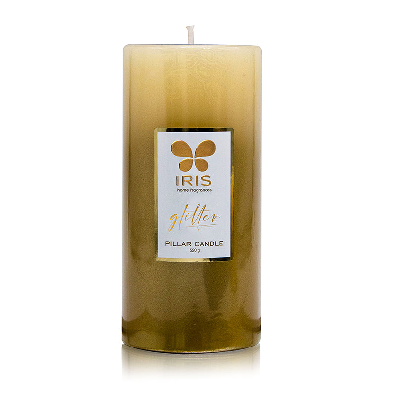 IRIS Gold Lacquered Glitter Candle 