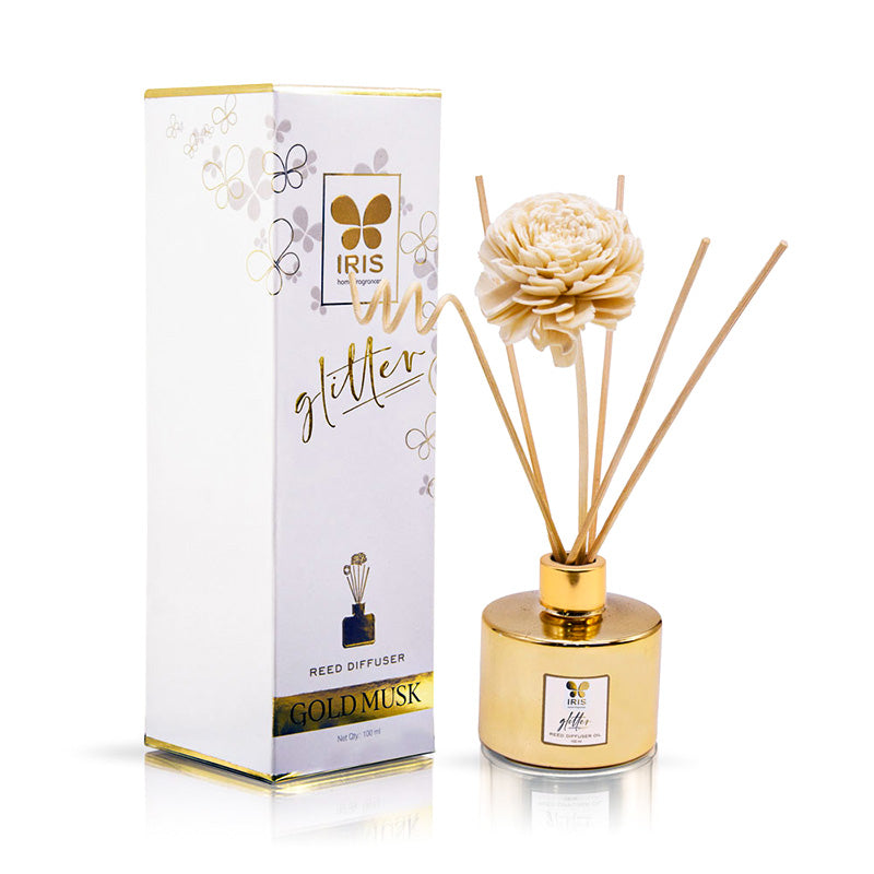 IRIS Glitter Reed diffuser set