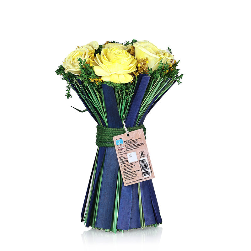 Self Standing Flower Bouquet- Yellow