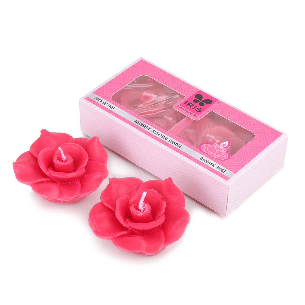 IRIS Damask Rose Aromatic Floating Candles