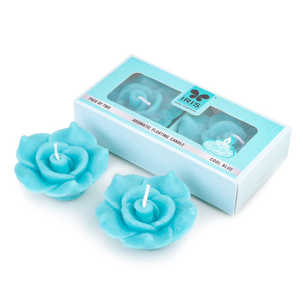 IRIS Cool Blue Aromatic Floating Candles