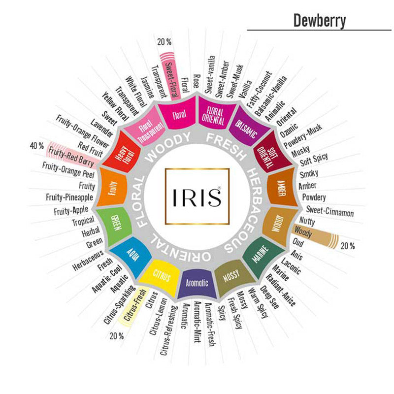 IRIS Dewberry Aromatic Pillar Candle