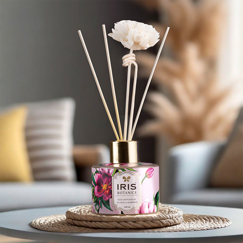 IRIS Botanics Reed Diffuser Tea Rose & Agarwood