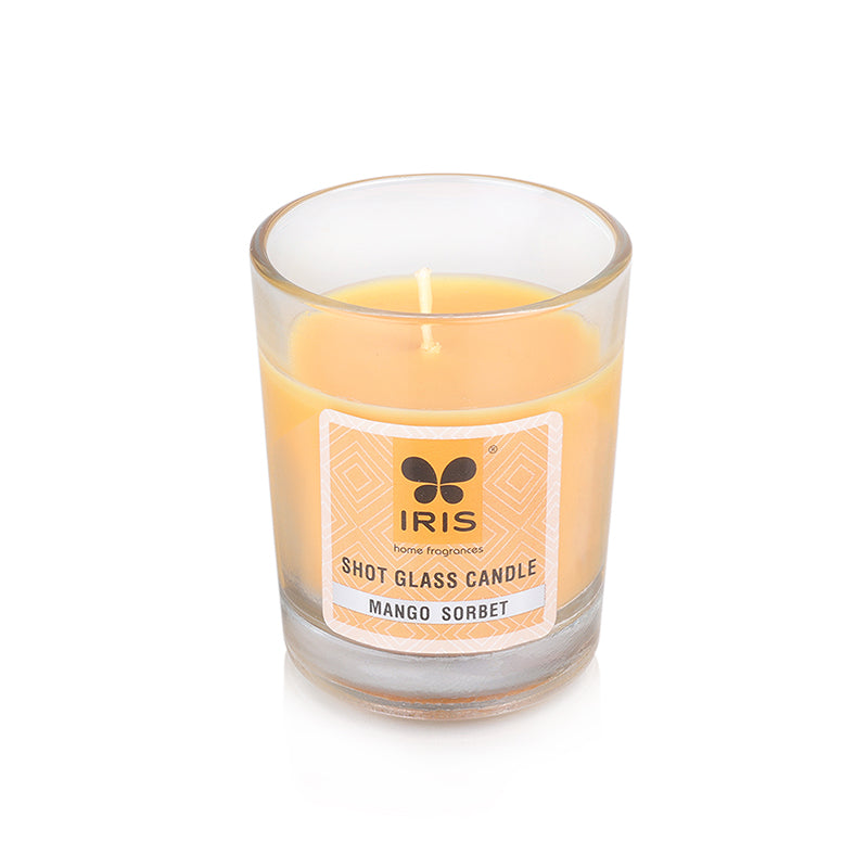 IRIS Shot Glass Candle - Mango Sorbet