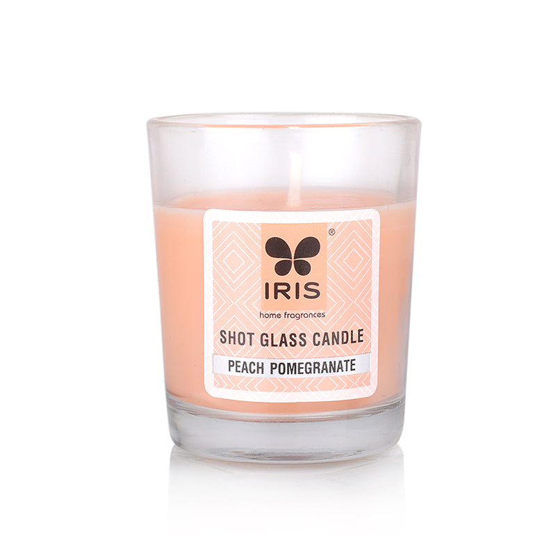 IRIS Shot Glass Candle - Peach Pomegranate