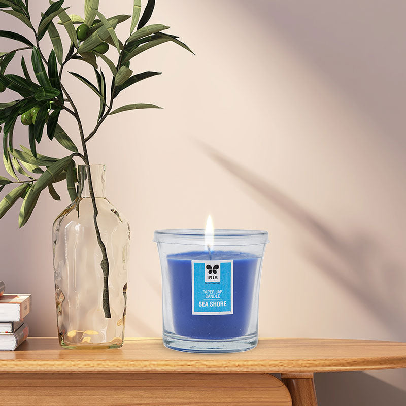 IRIS Seashore Taper Jar Candle