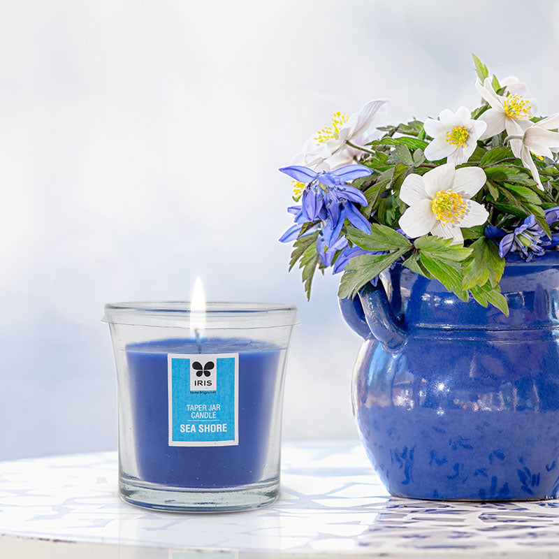 IRIS Seashore Taper Jar Candle