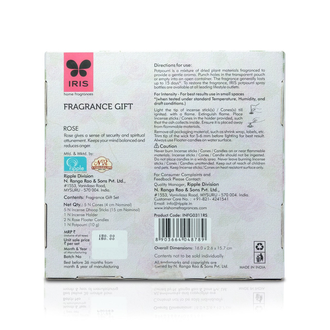 IRIS Rose Fragrance Gift Set