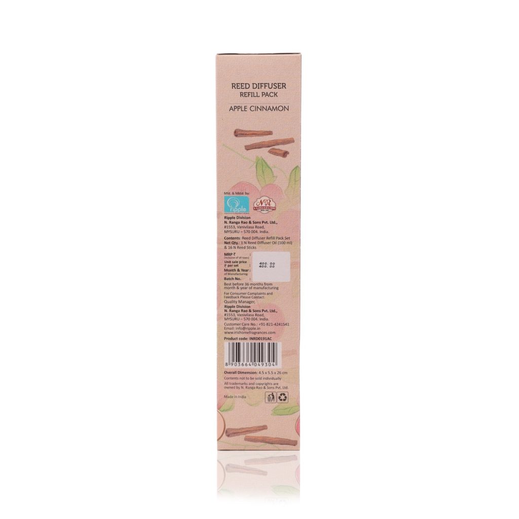 IRIS Apple Cinnamon Reed Diffuser Refill Set 191