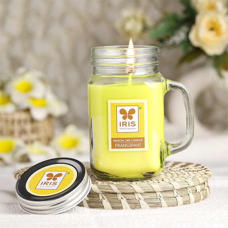 Mason Jar Candle- Frangipani